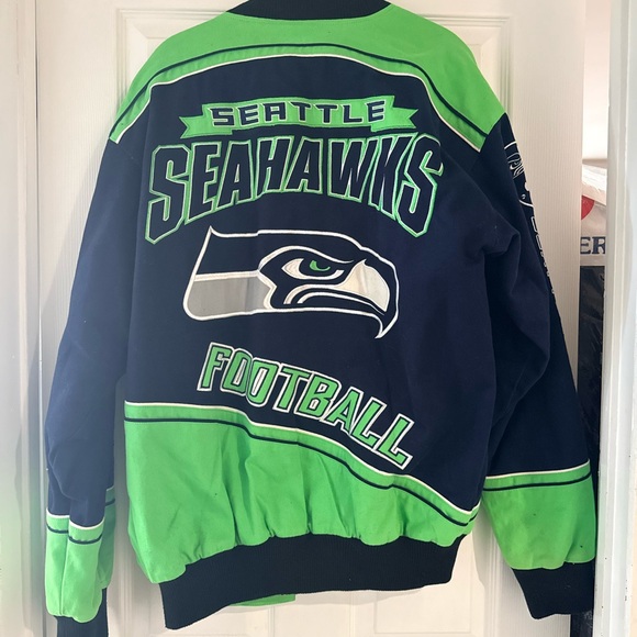 NFL Seahawks Medium Jacket - Green and Navy - Picture 2 of 6